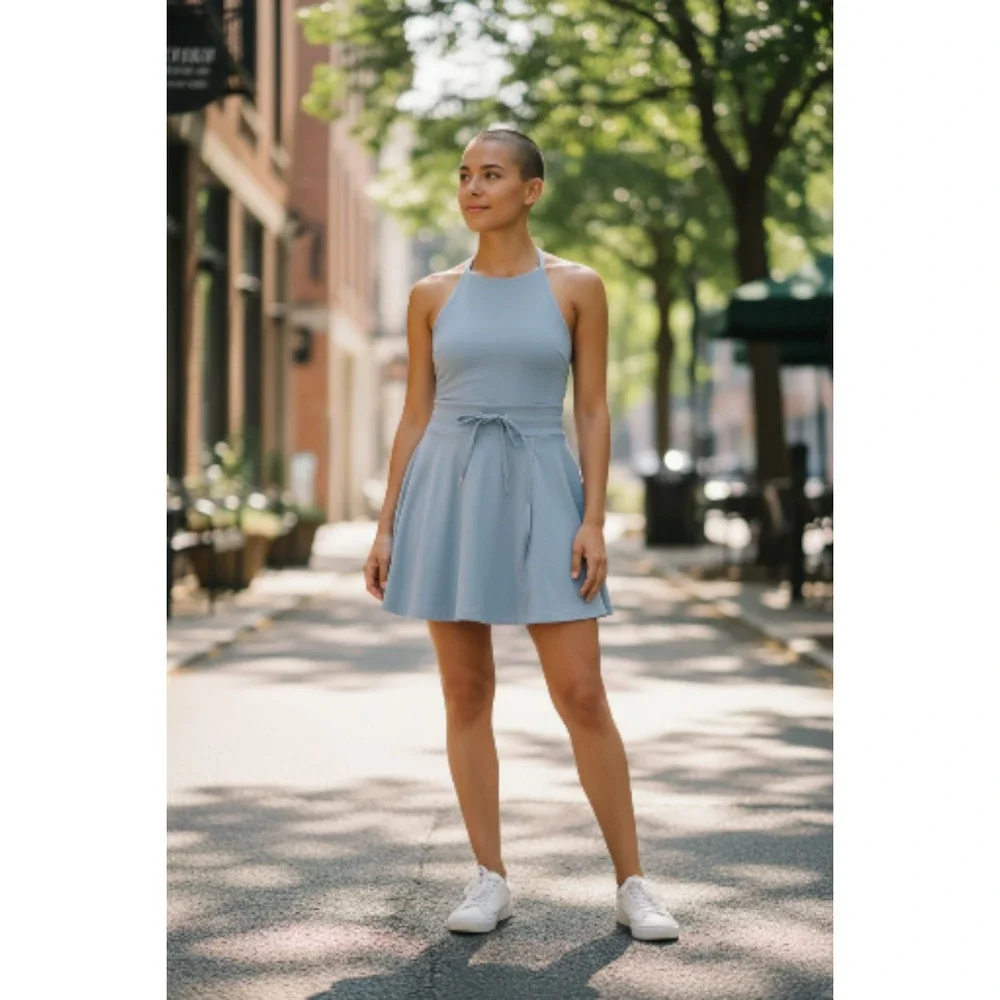 Logilates Game Set Match Halter Active Women Dress Size :Small